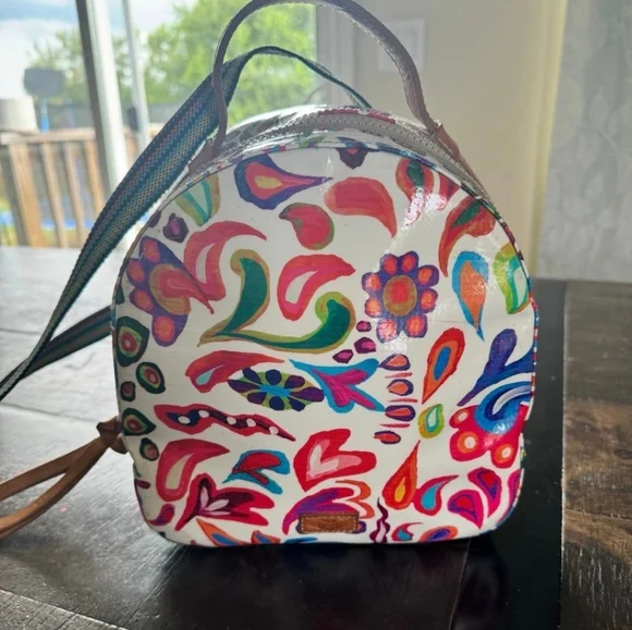 Consuela | Bags | Consuela Mini Backpack White Swirly | Poshmark display picture 1